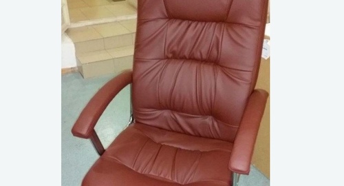 Обтяжка офисного кресла. Ильинский